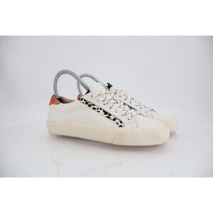 Madewell Women's Sidewalk Sneaker Size 6 White Calf Hair Fashion Sporty Shoe